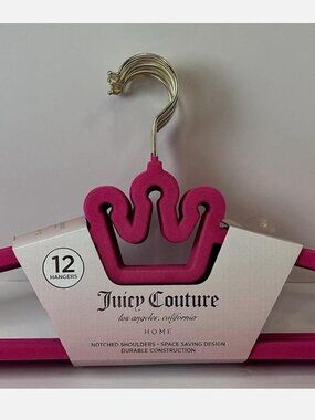 Juicy Couture Bubblegum pink suede hangers